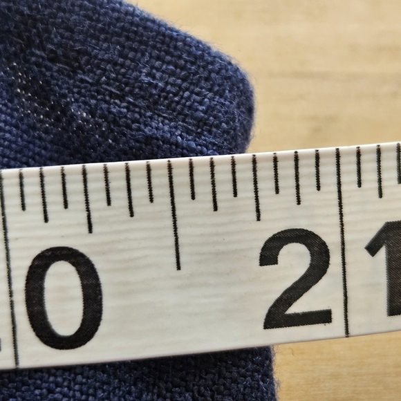 SAIL TO SABLE Linen Classic Sleeveless TUNIC DRESS Navy/Lt. Blue Size Large - Picture 6 of 9